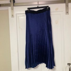 Pleated Midi Skirt